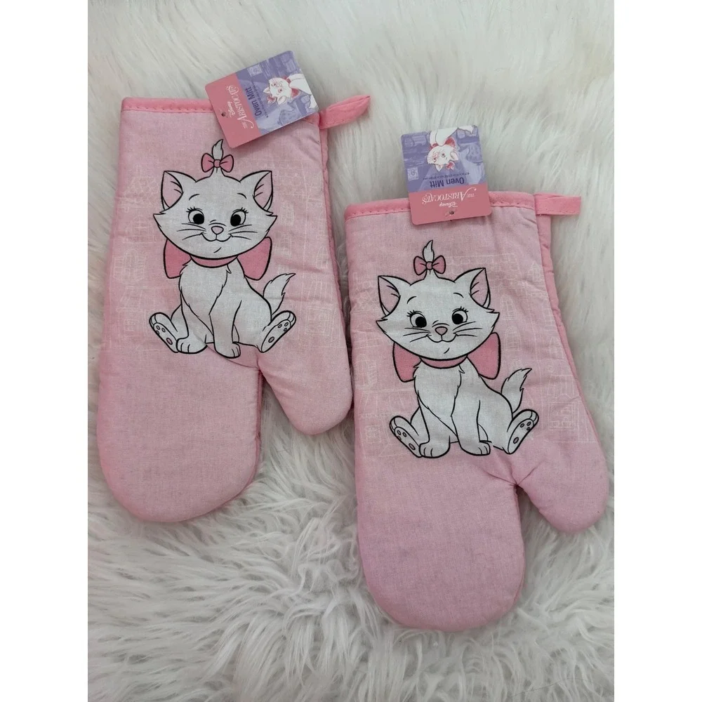 Disney The Aristocats Marie Pink Oven Mitt Set 2 Piece New With Tags
